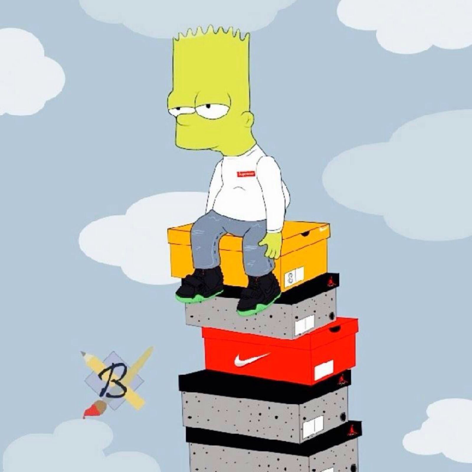 Pinterest @benningboy95 - Bart Simpson Tommy Hilfiger - HD Wallpaper 