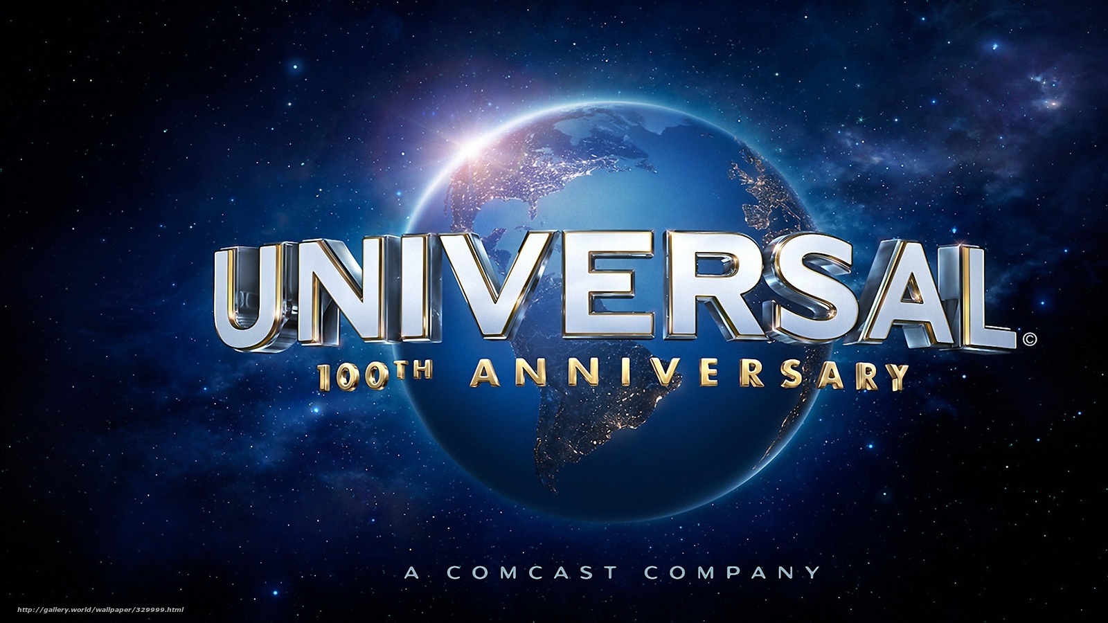 Download Wallpaper Universal, Logo, Company, Film Free - Universal Pictures 100th Anniversary - HD Wallpaper 