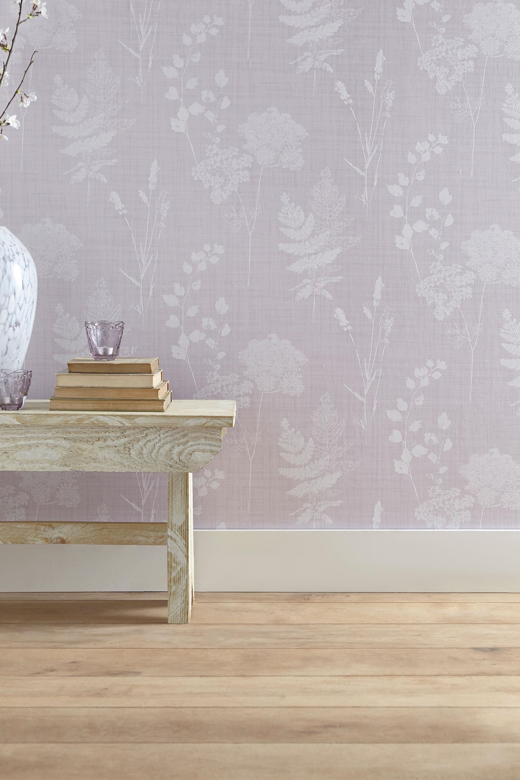 Cow Parsley Wallpaper Lilac - HD Wallpaper 