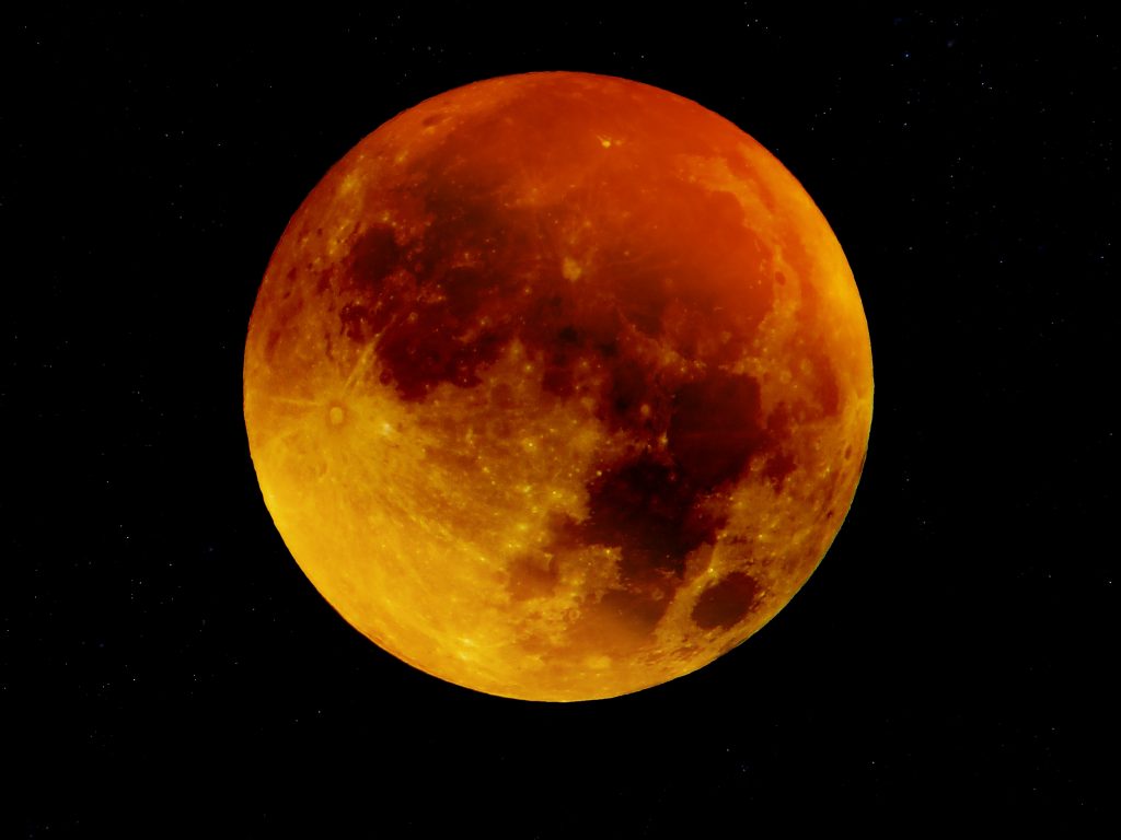 2019 Total Lunar Eclipse - HD Wallpaper 