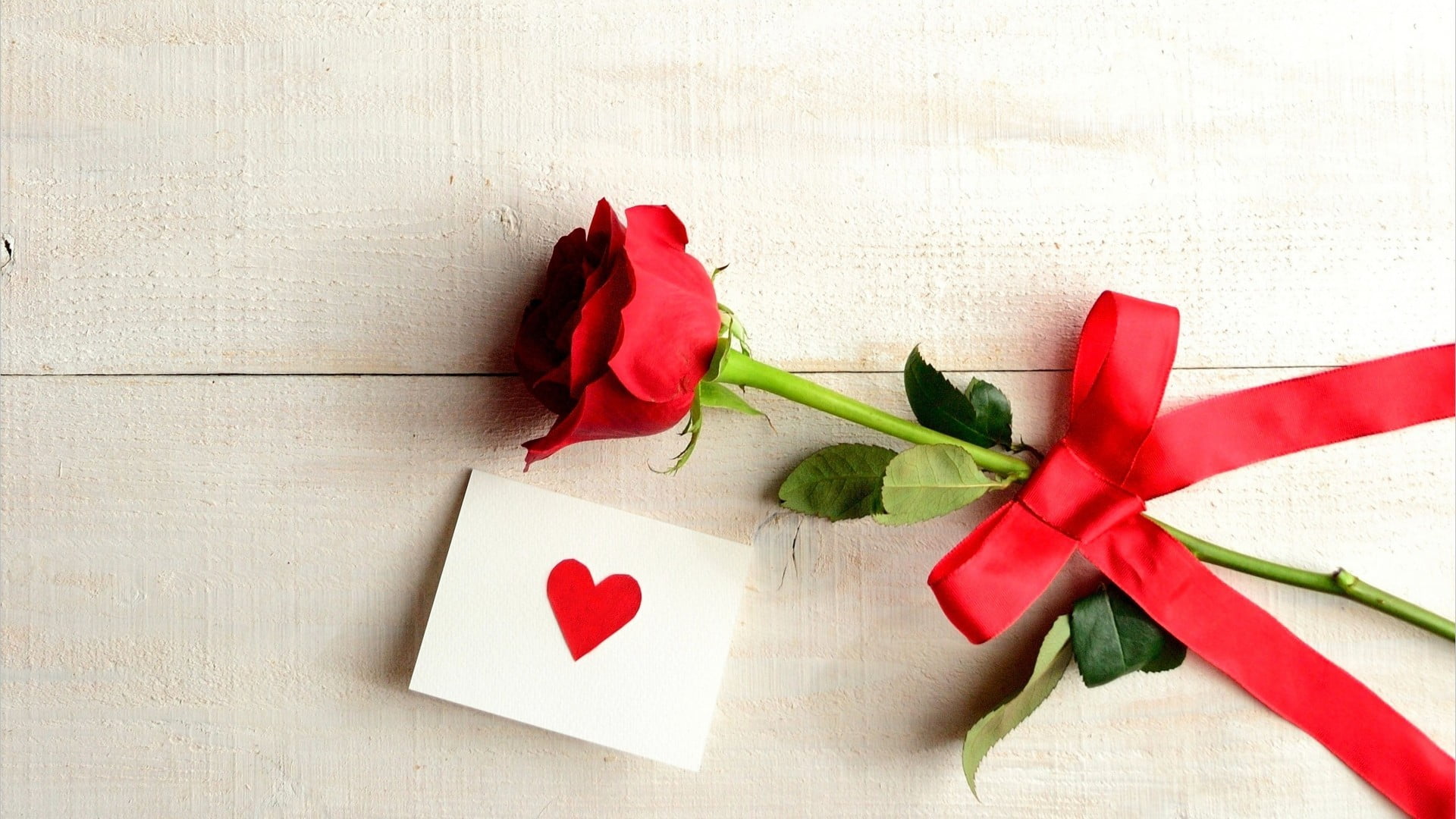 Love Note And Rose - HD Wallpaper 