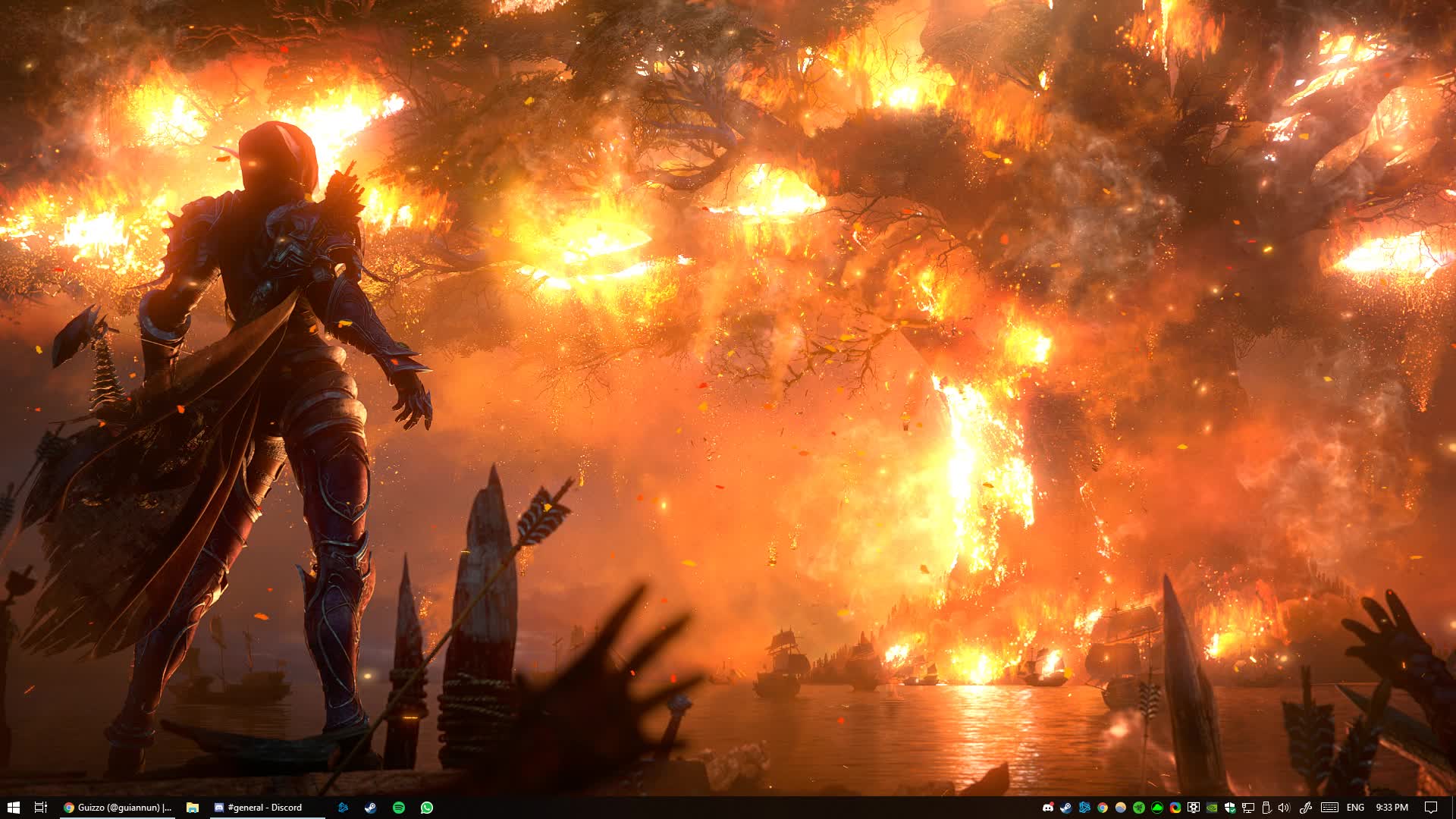 Sylvanas Burning Teldrassil - HD Wallpaper 