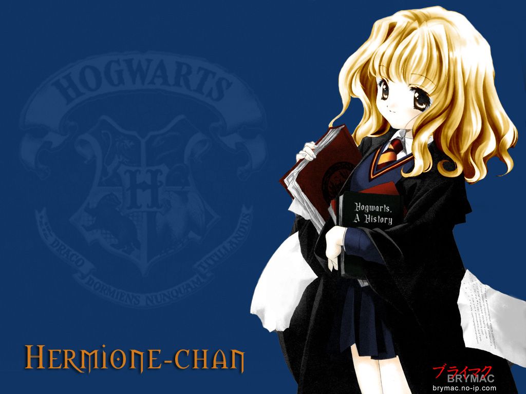 Hermione Granger Anime - HD Wallpaper 