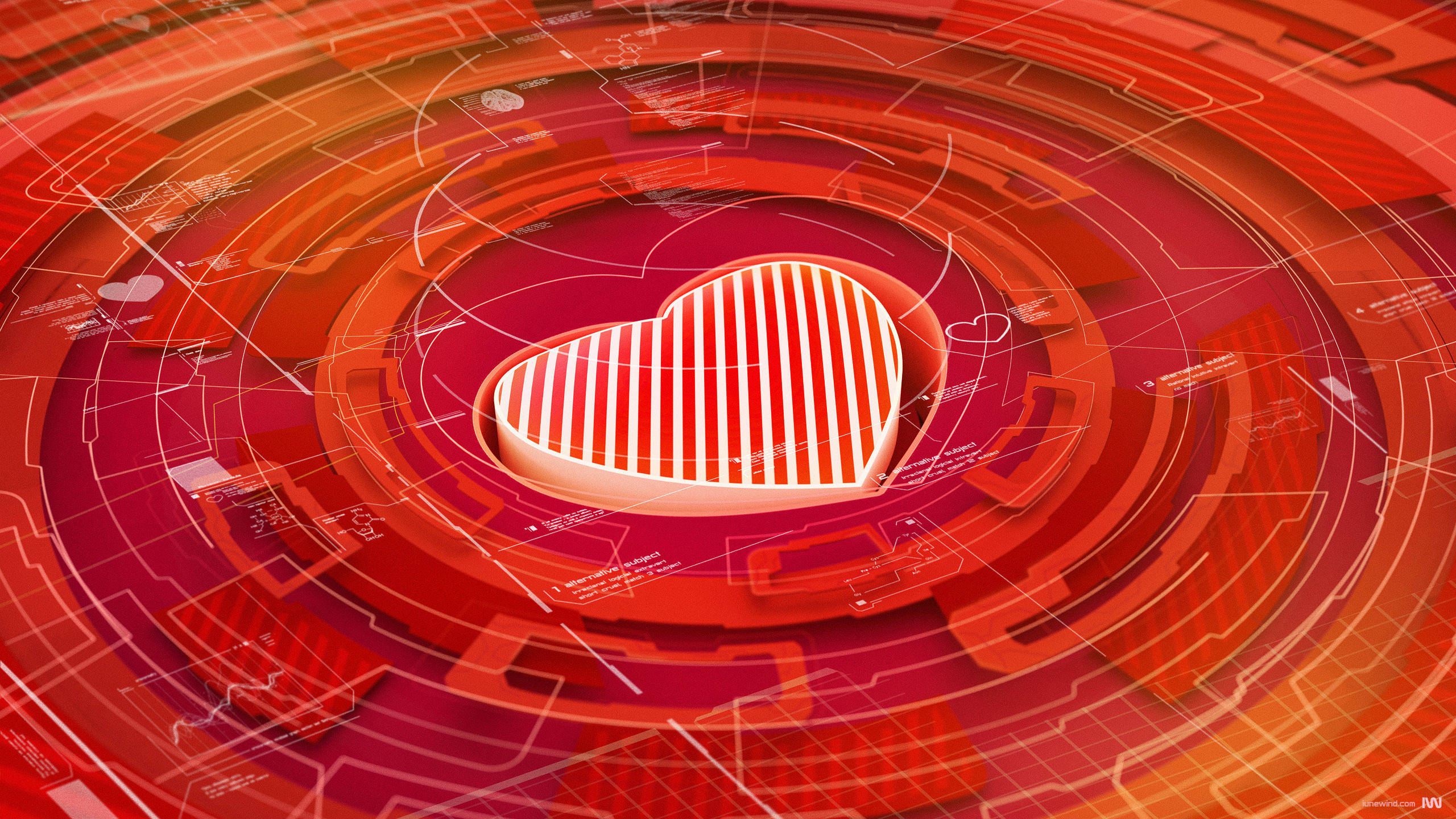 Wallpaper Of Render, 3d, Heart Background & Hd Image - Feliz San Valentin Tecnologico - HD Wallpaper 