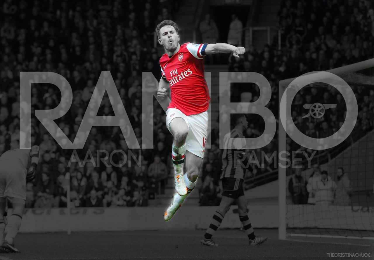Aaron Ramsey Rambo Arsenal Fc Hd Desktop Wallpapers - Player - HD Wallpaper 
