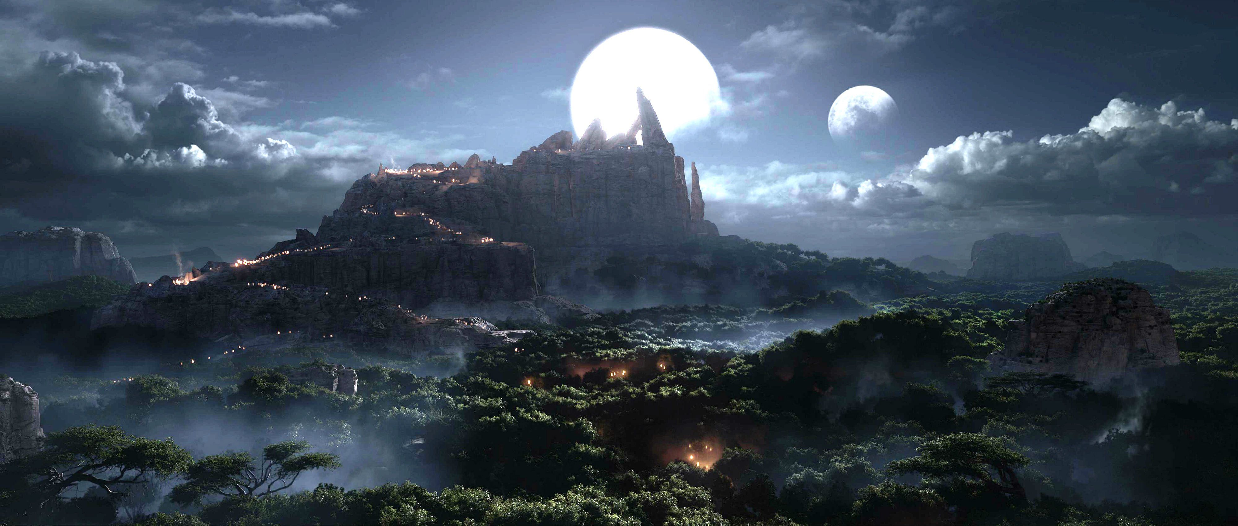 World Of Warcraft Landscape - HD Wallpaper 