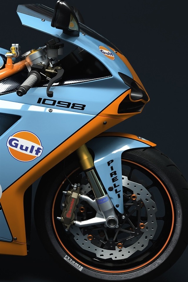 Iphone Wallpaper Ducati 1098 Gulf Motorcycle - 1098 Gulf - HD Wallpaper 