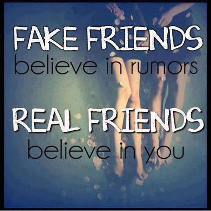 Fake Friends Believe In Rumors, Real Friends Believe - Fake Friends Vs True Friends Quotes - HD Wallpaper 