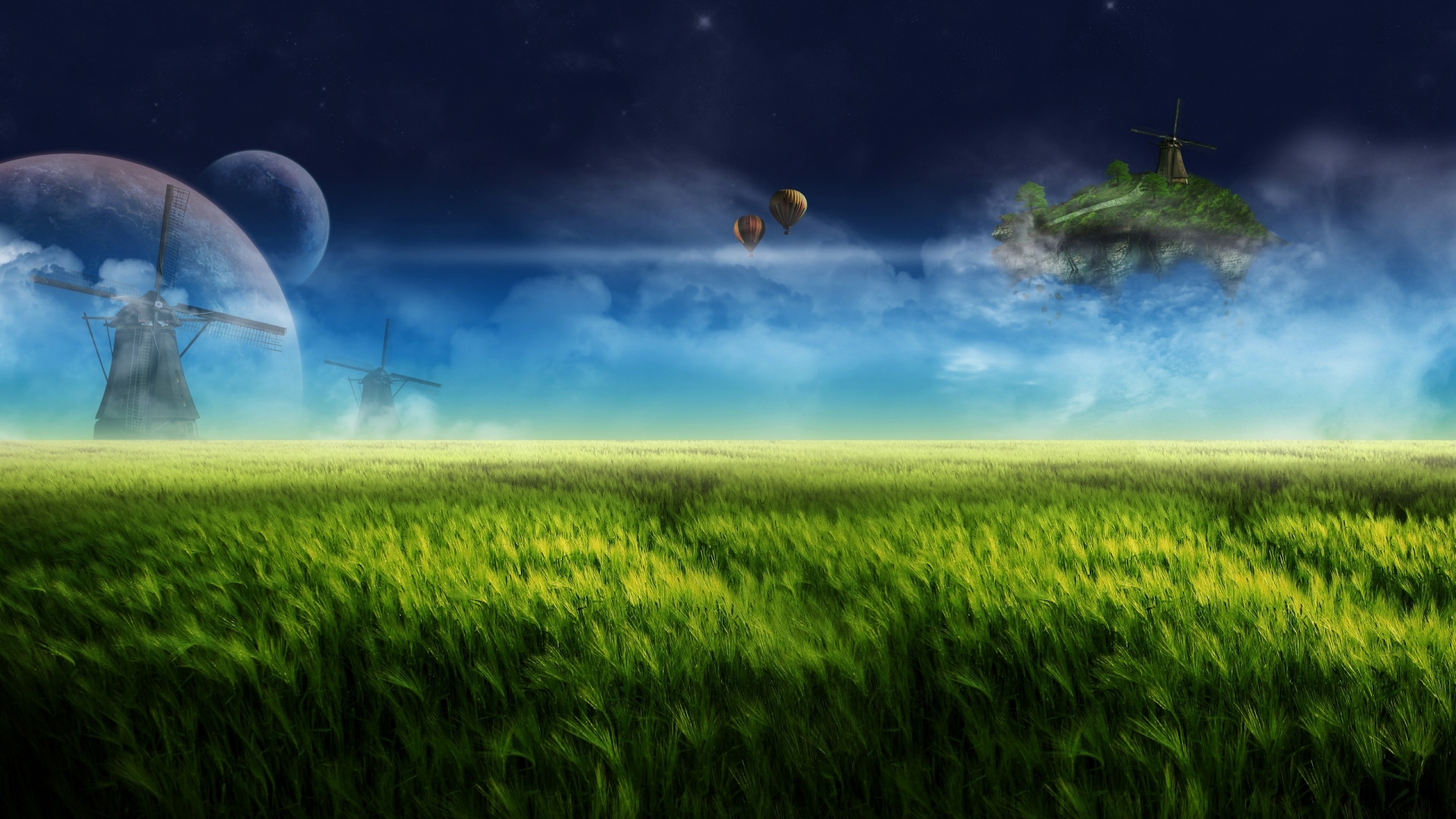 Windows 7 Desktop Wallpapers Group - Floating Island - HD Wallpaper 