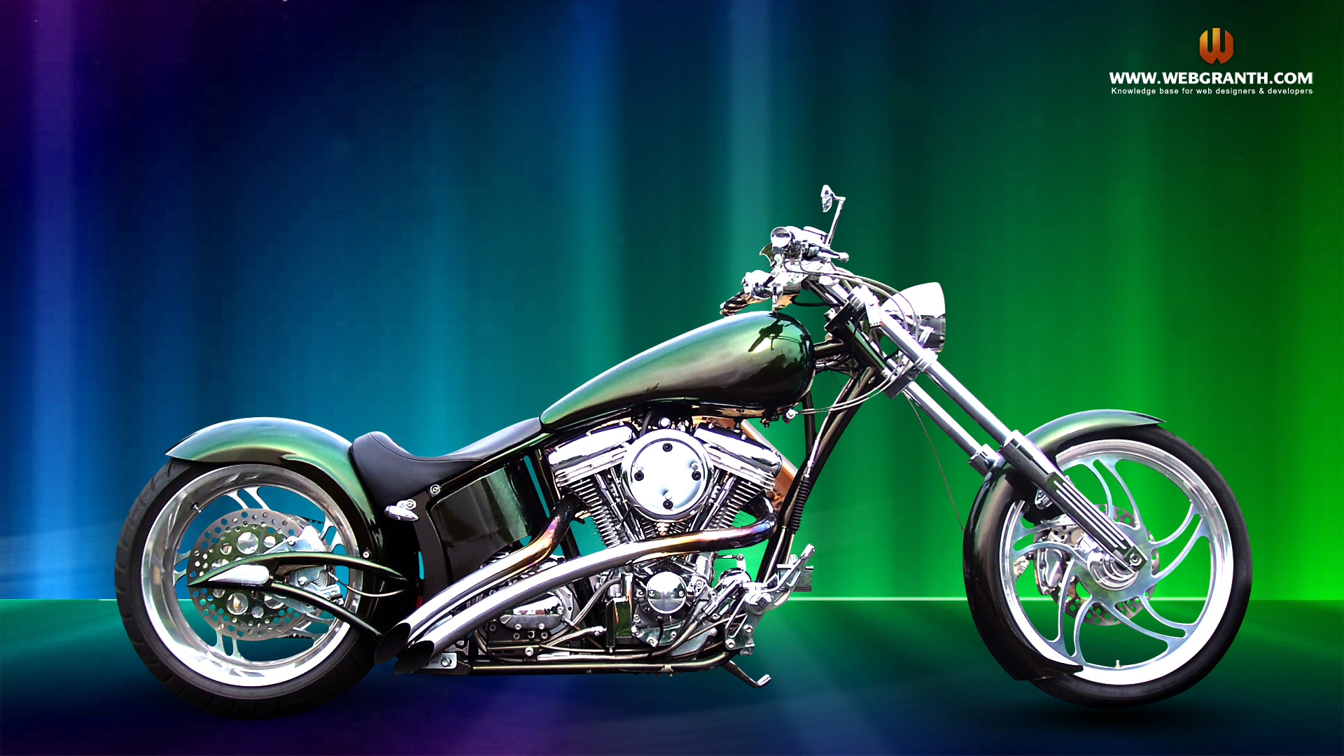 Chopper Style Bike Desktop Wallpaper - Bike Images For Desktop - HD Wallpaper 