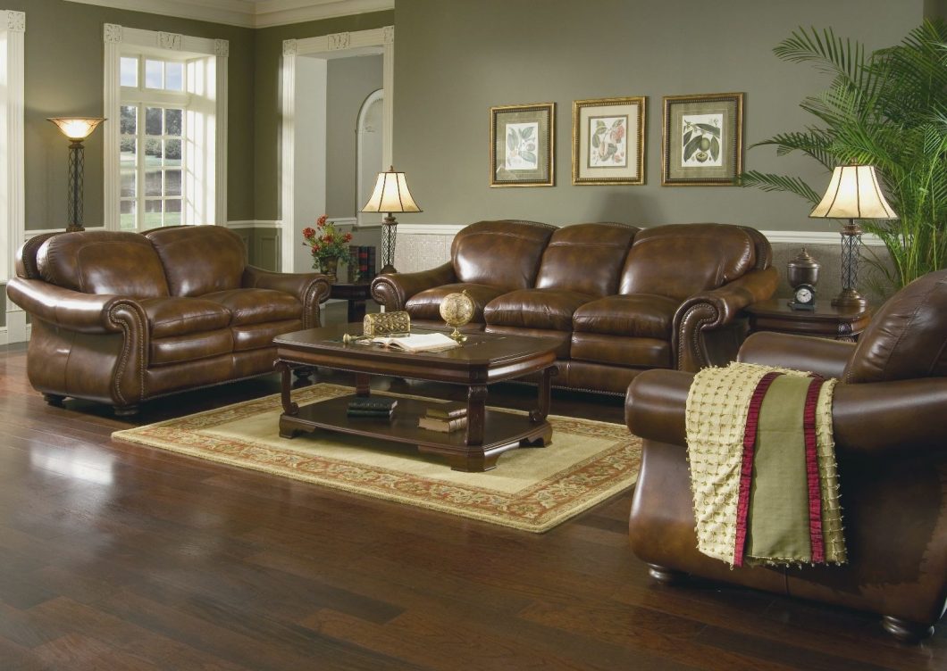 Living Room Decor Brown Leather Sofa, How To Decorate Living Room With Brown Leather Sectional