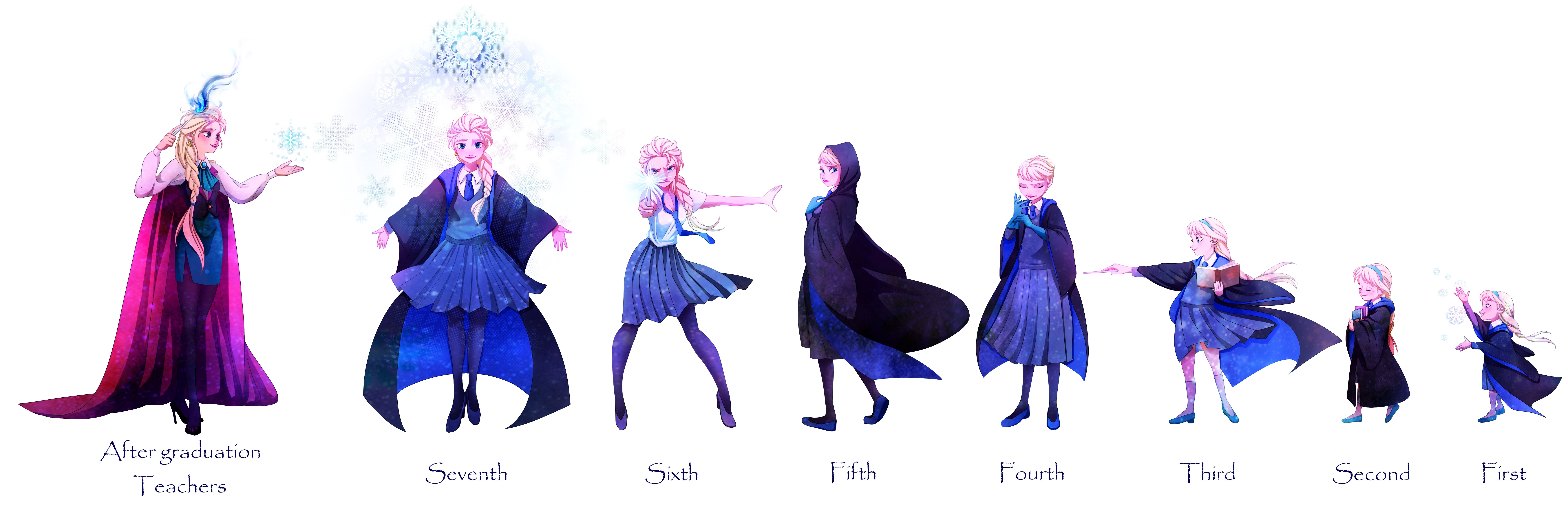 Frozen Elsa Harry Potter - HD Wallpaper 
