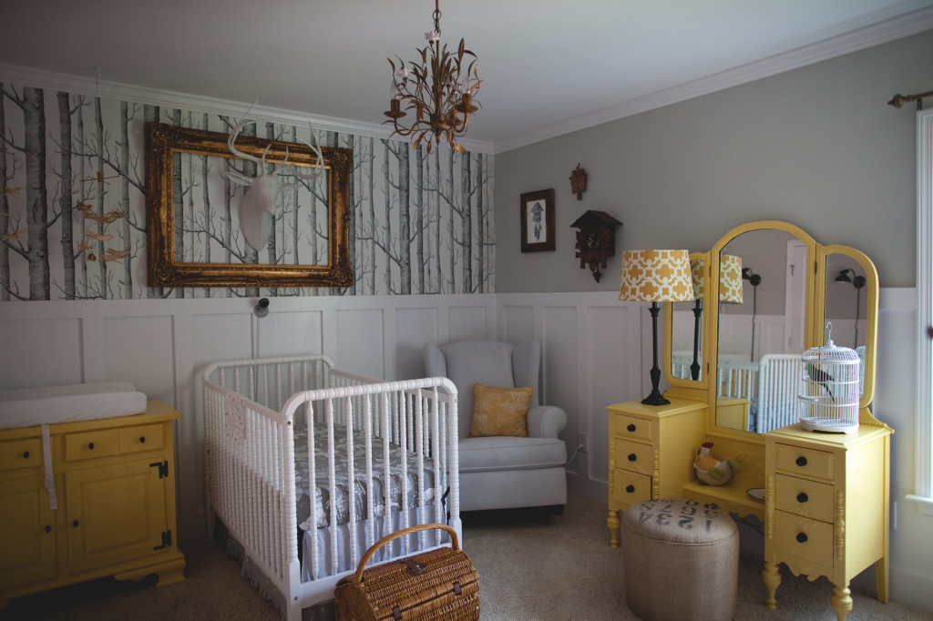 Woodland Nursery Decor Wallpaper - Enchsnted Forest Nursery Rooms - HD Wallpaper 