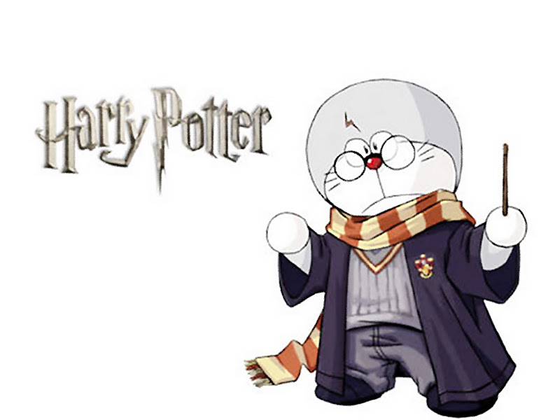Doraemon Harry Potter - HD Wallpaper 