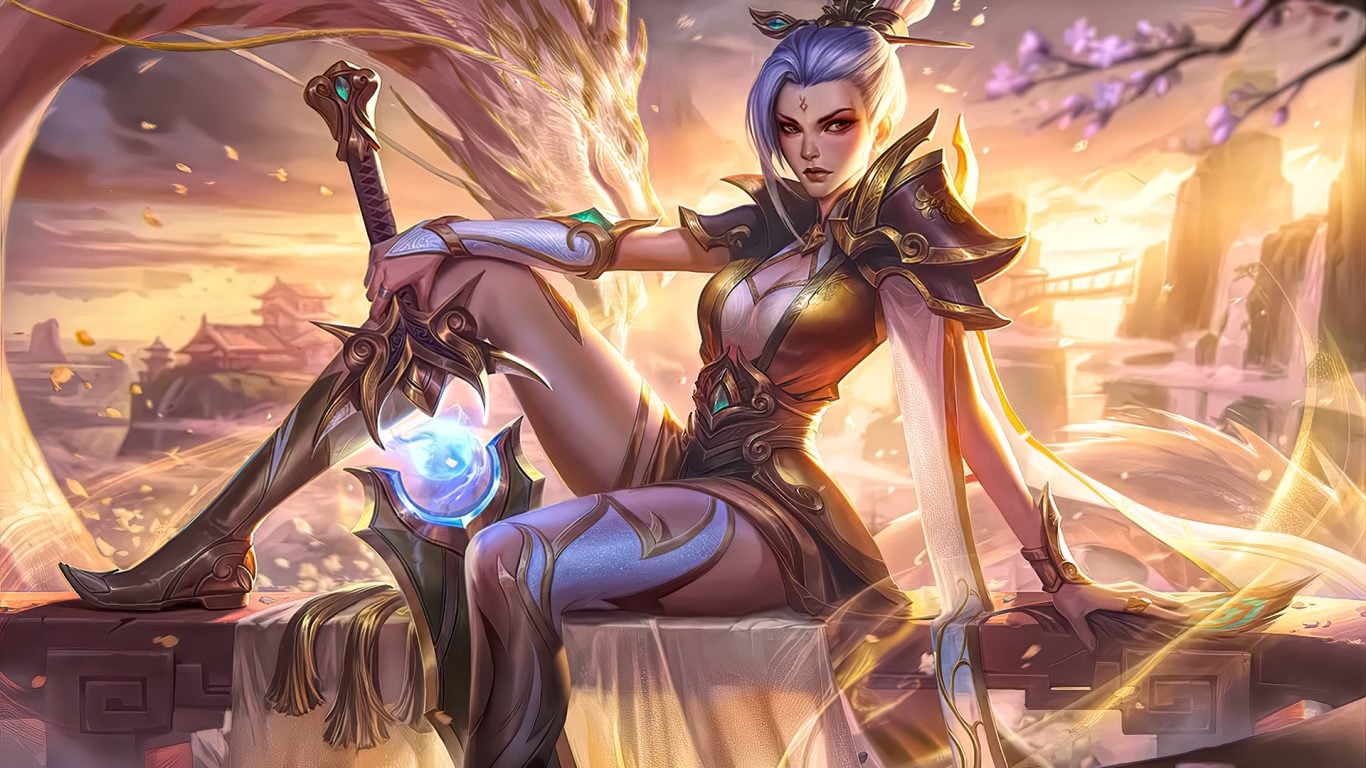 Valiant Sword Riven Prestige Edition Skin Splash Art - Valiant Sword Riven Prestige - HD Wallpaper 