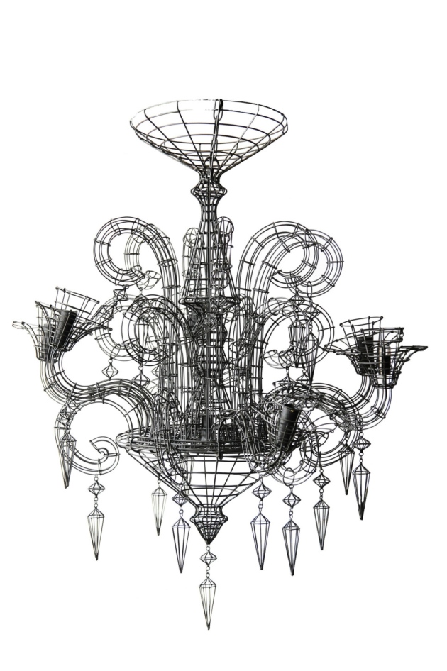 Walls And Shelves Used To Display Quirky Accessories - Chandelier - HD Wallpaper 