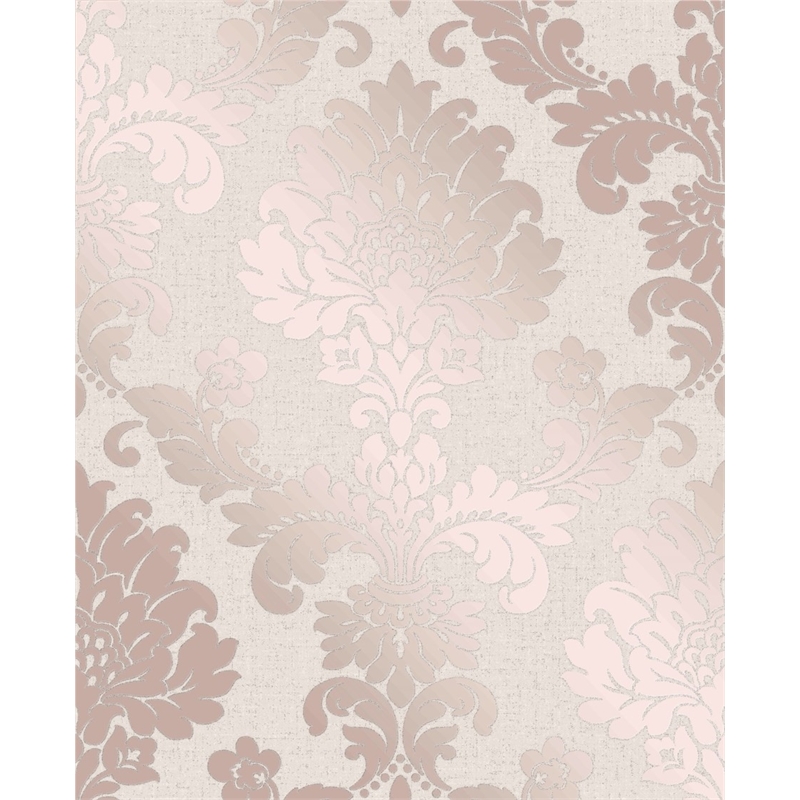 Rose Gold Wallpaper Damask - HD Wallpaper 