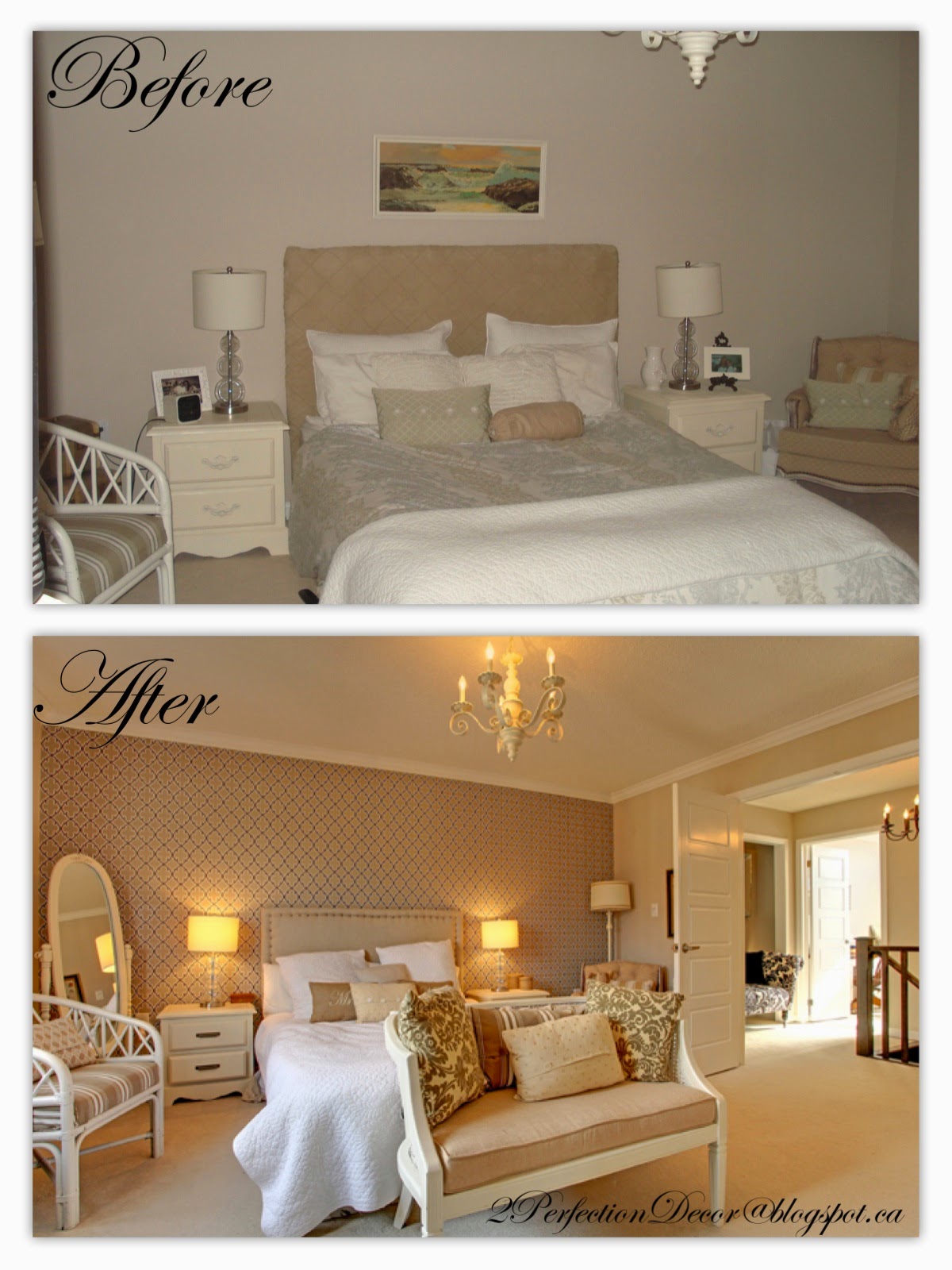 Bedroom Feature Wall Linen - HD Wallpaper 