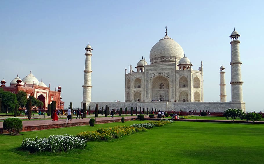 Taj Mahal, Agra India, Unesco Site, World Wonder, World - Taj Mahal - HD Wallpaper 