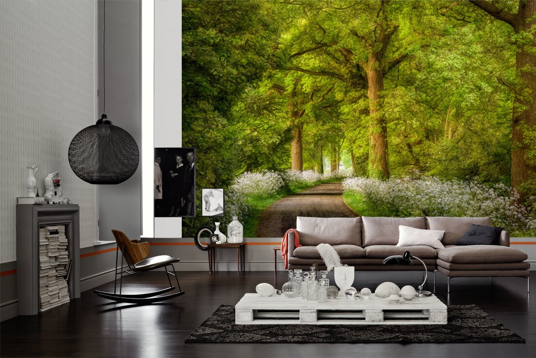 Architects Paper Photo Wallpaper Cow Parsley Dd109245 - Фотообои Тигр В Интерьере - HD Wallpaper 