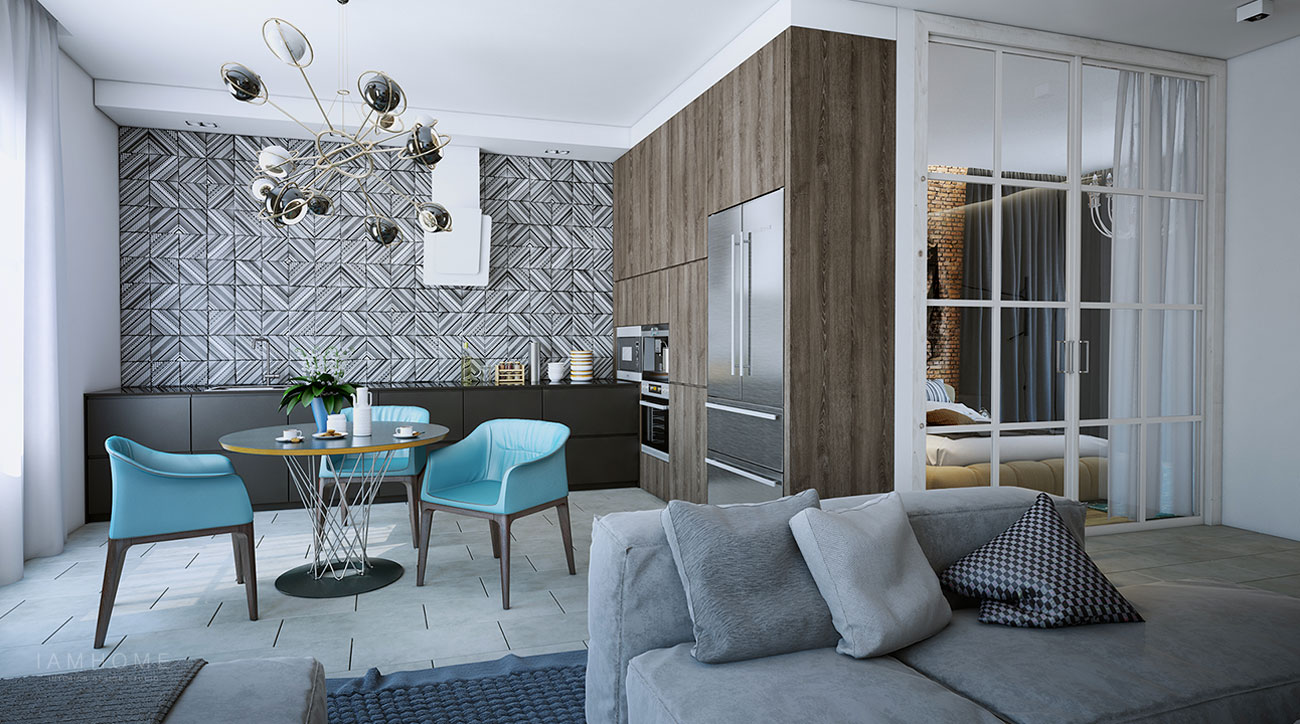 Kitchen Diner Feature Wallpaper Kitchen - HD Wallpaper 