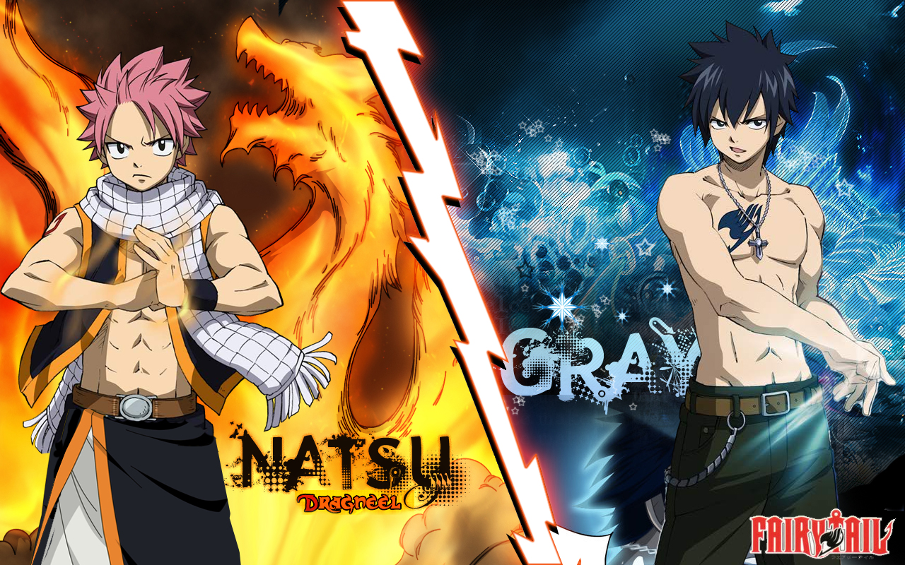 Fairy Tail Wallpapers - Gray Natsu Fairy Tail - HD Wallpaper 