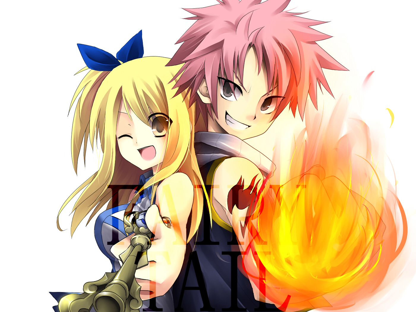 Lucy - Fairy Tail Natsu I Lucy - HD Wallpaper 
