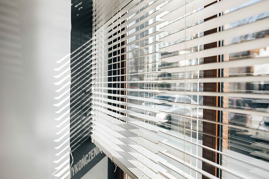 Interior Of A Modern Kitchen, Gray, White, Contemporary, - Window Blind - HD Wallpaper 