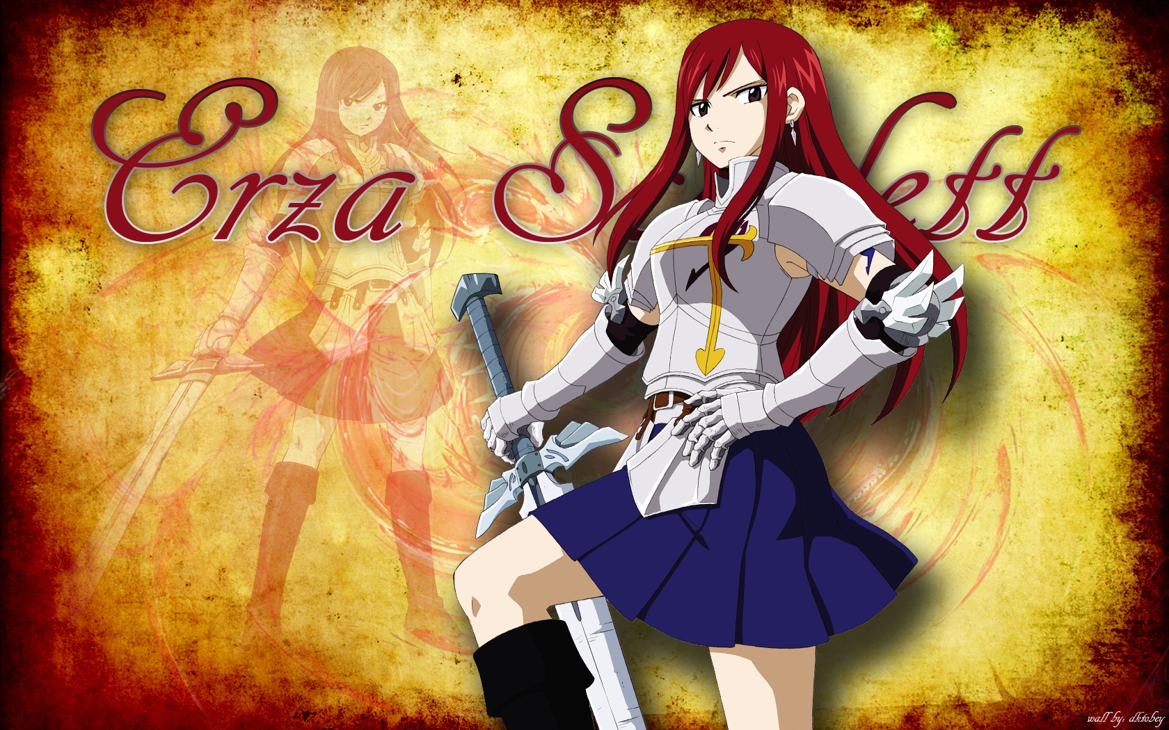Erza Wallpaper Fairy Tail Hd - HD Wallpaper 