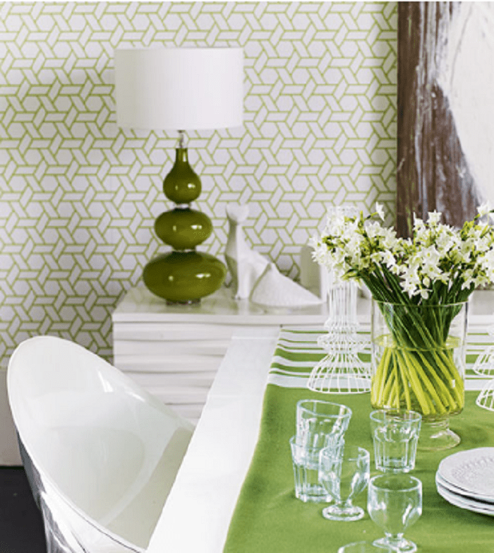 Green Wallpaper - Kitchen & Dining Room Table - HD Wallpaper 