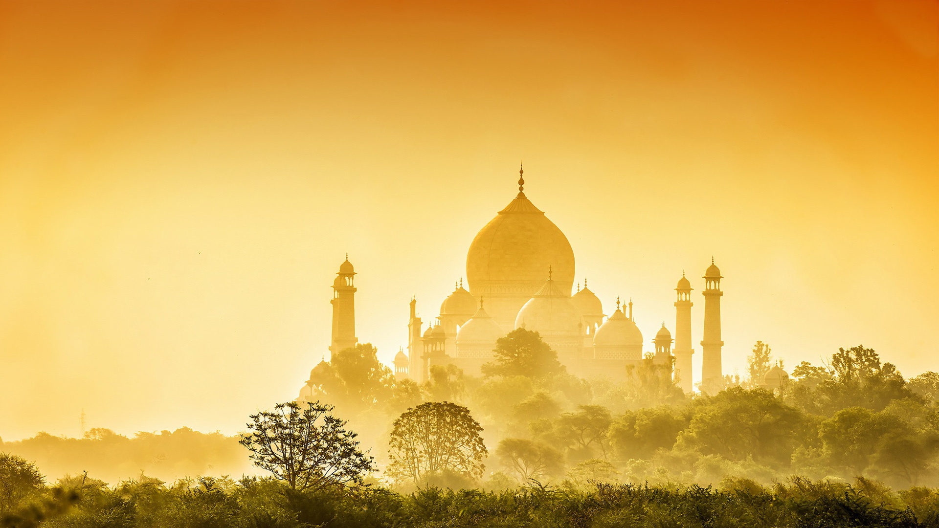 Wallpaper Taj Mahal Sunrise Side View Wonder India - Good Evening In Sinhala - HD Wallpaper 