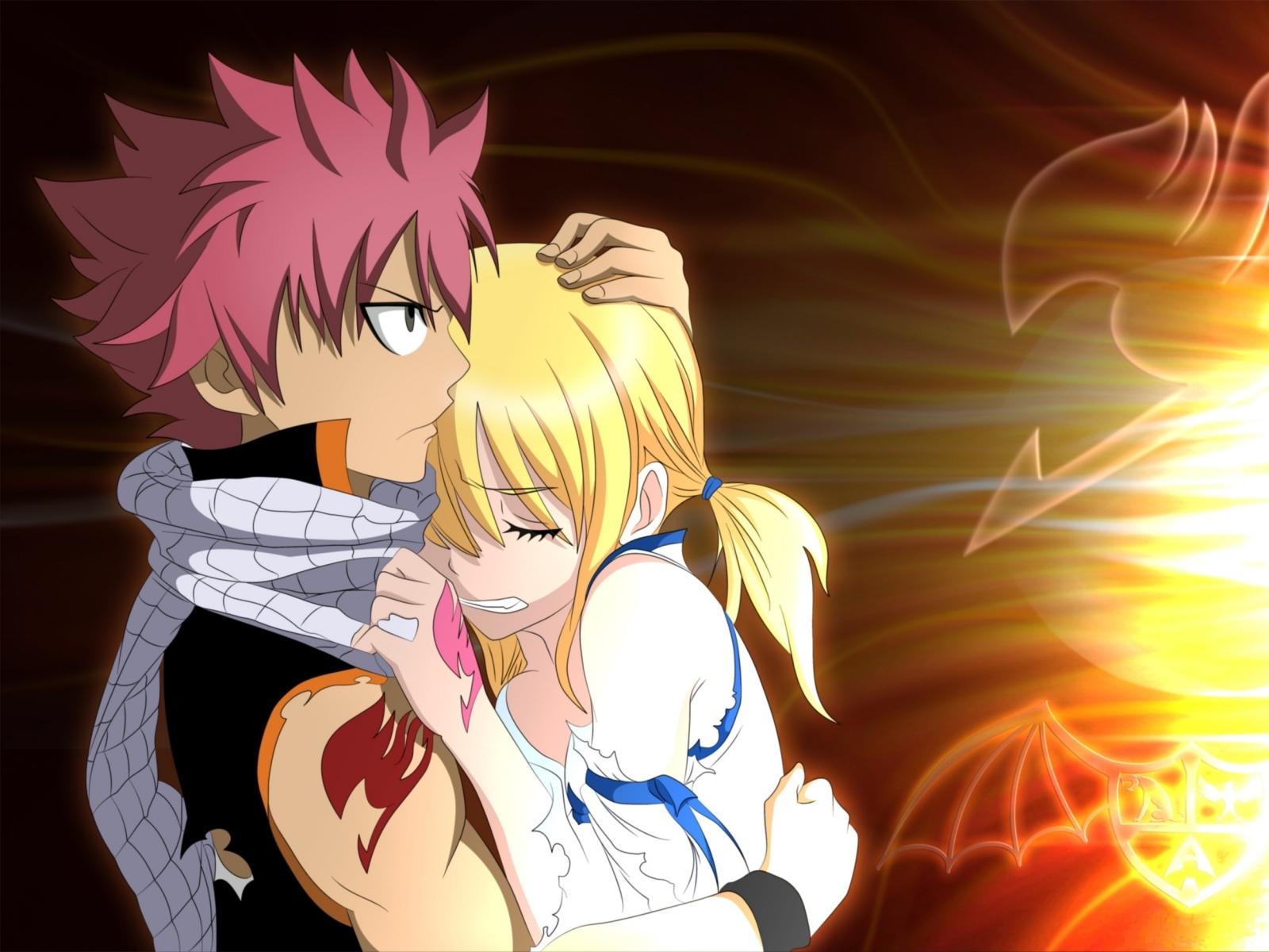 Natsu Lucy Pic Rg - Fairy Tail Lucy Y Natsu - HD Wallpaper 