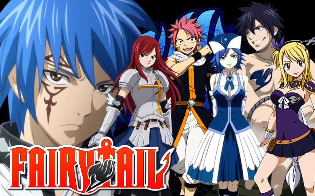 Fairy Tail Background For Desktop - Fairy Tail Natsu Lucy Gray Erza Juvia - HD Wallpaper 