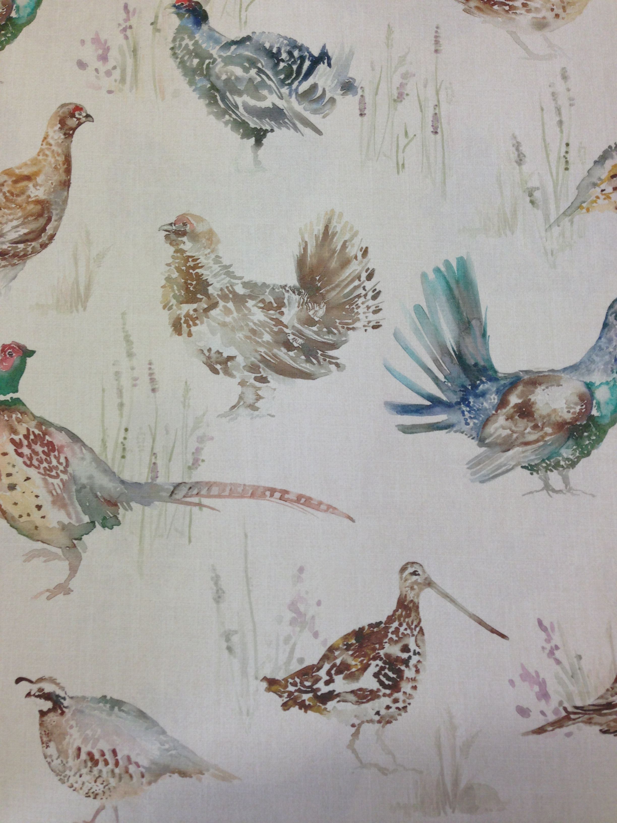 Voyage Decoration Bowmont Pheasants Linen Fabric - HD Wallpaper 
