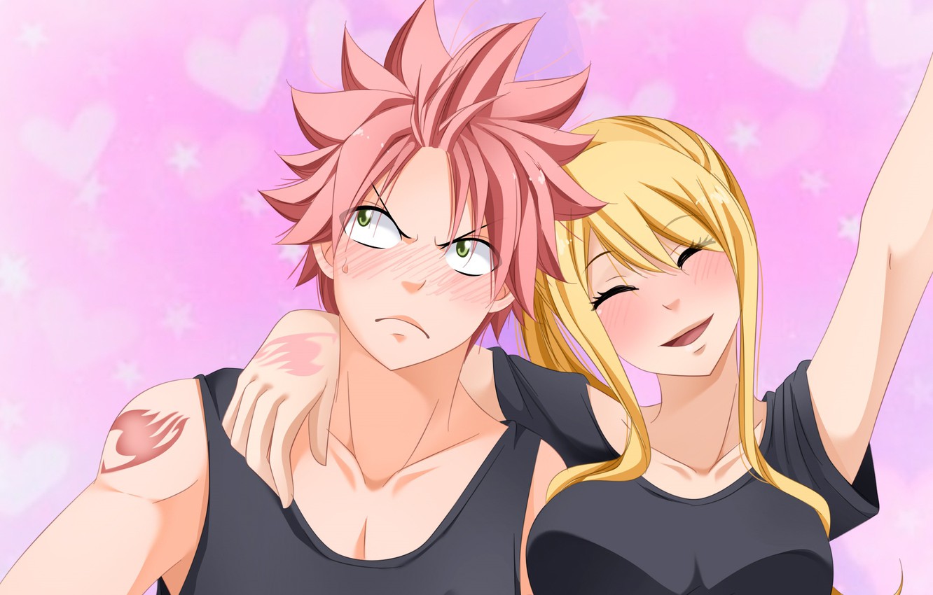 Photo Wallpaper Anime, Art, Fairy Tail, Natsu, Lucy, - Claudia Dragneel Nalu - HD Wallpaper 