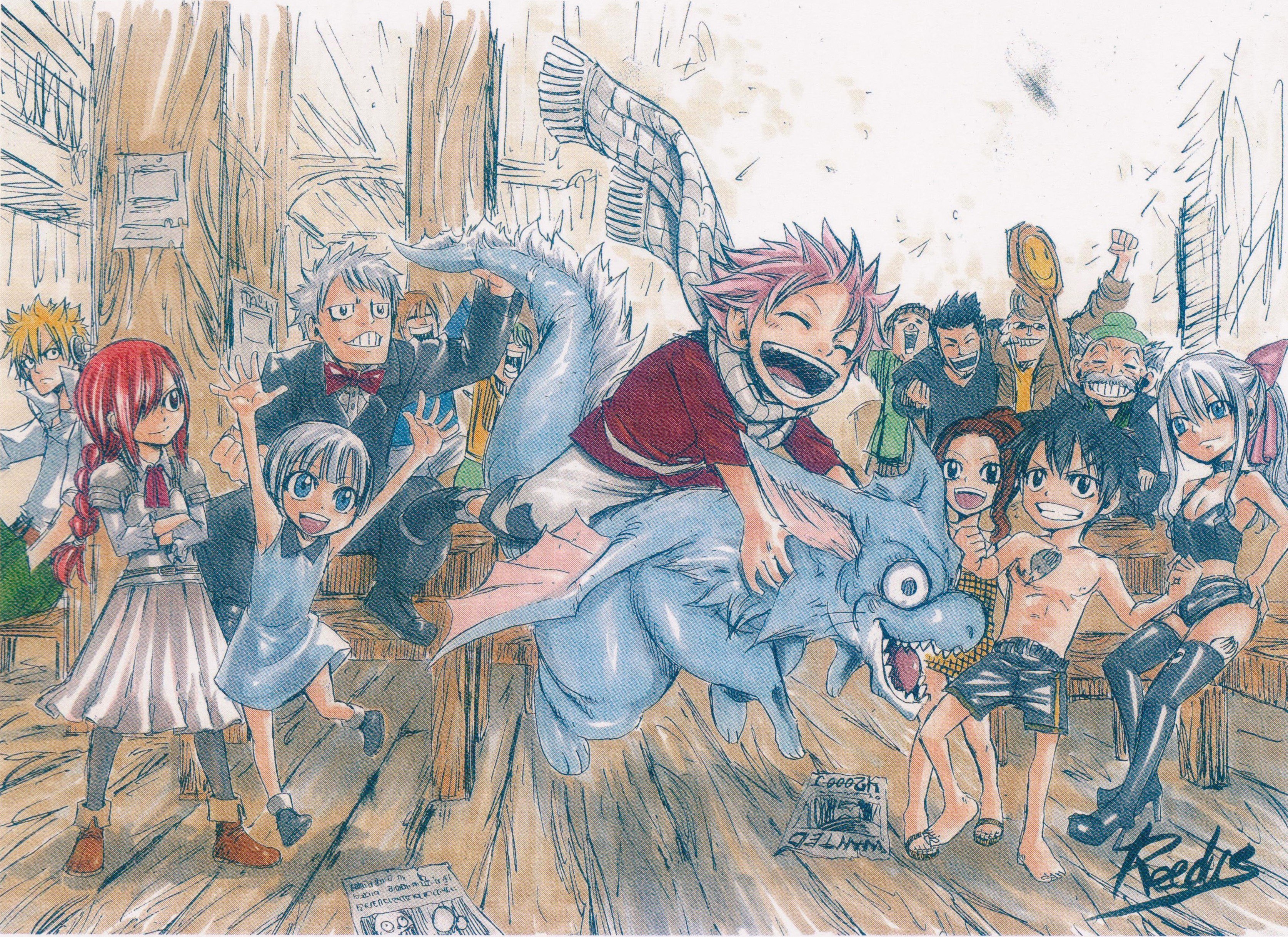 Wallpaper - Fairy Tail Mirajane Y Laxus - HD Wallpaper 