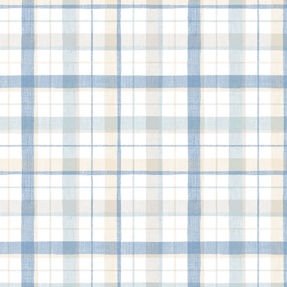 Tapeta W Niebieską Kratkę - HD Wallpaper 