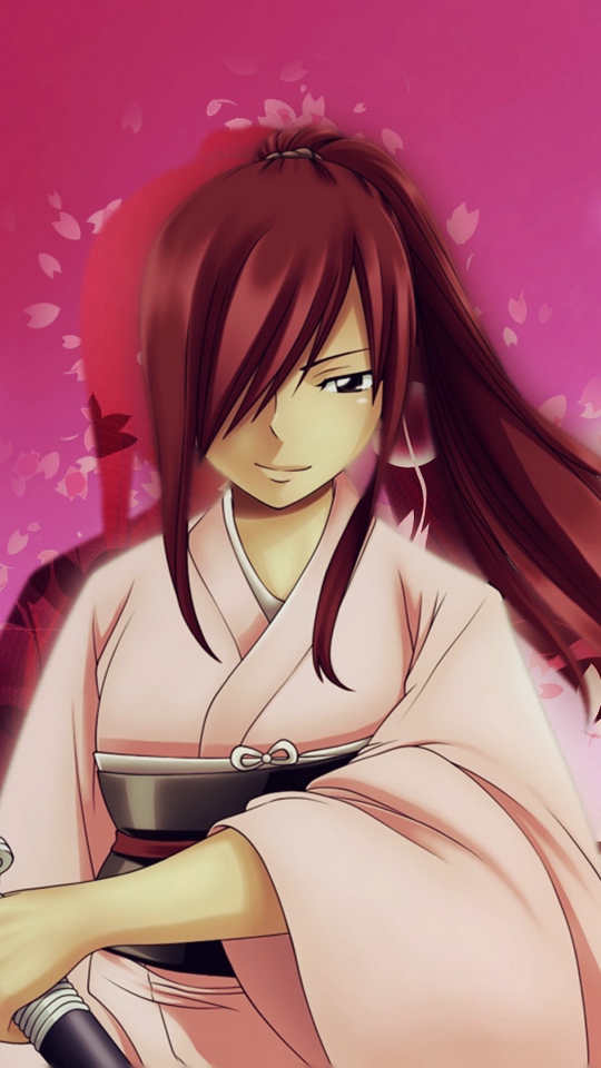 Wallpaper Erza Scarlet, Fairy Tail, Mage, Sword, Art, - Erza Scarlet Wallpaper Iphone - HD Wallpaper 