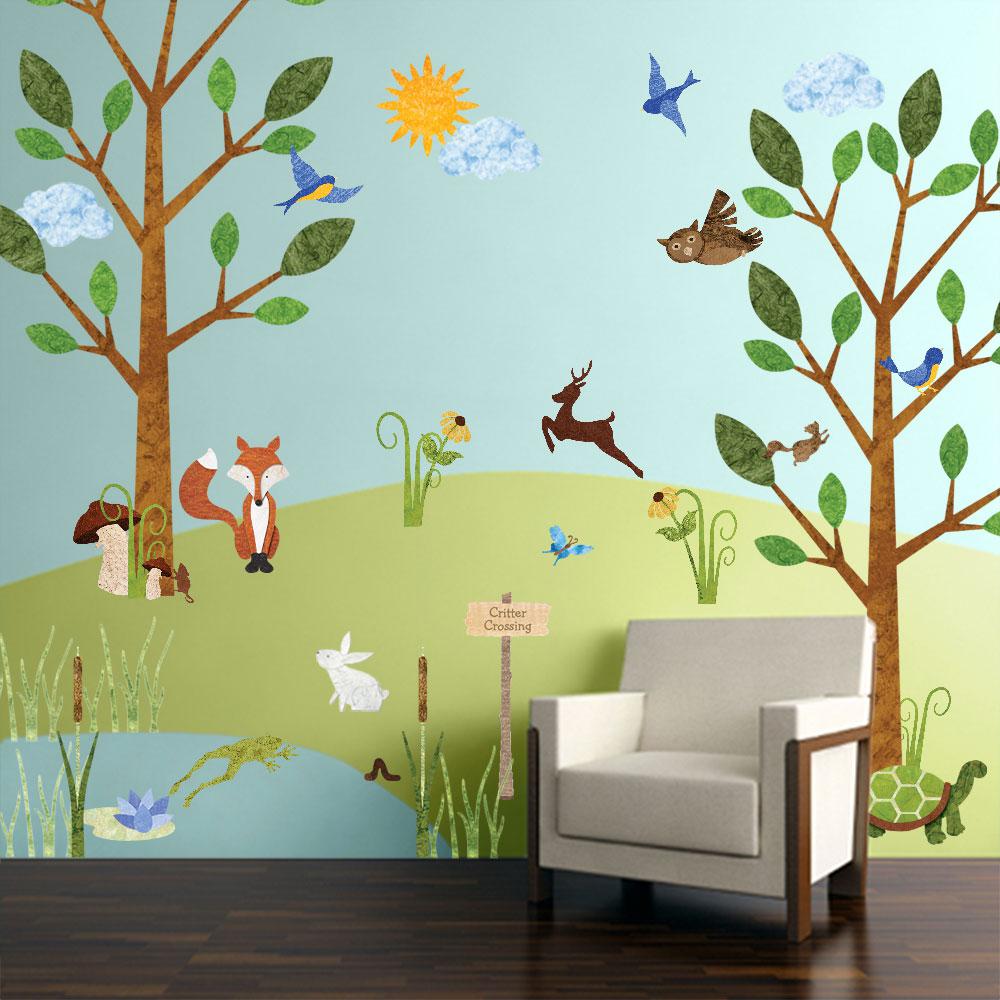 Wall Decals Forest - HD Wallpaper 