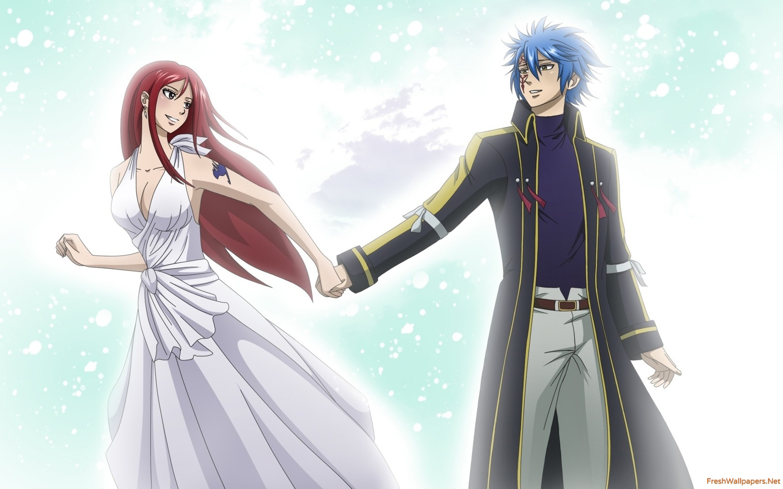 Erza Scarlet Jellal Fernandes - HD Wallpaper 