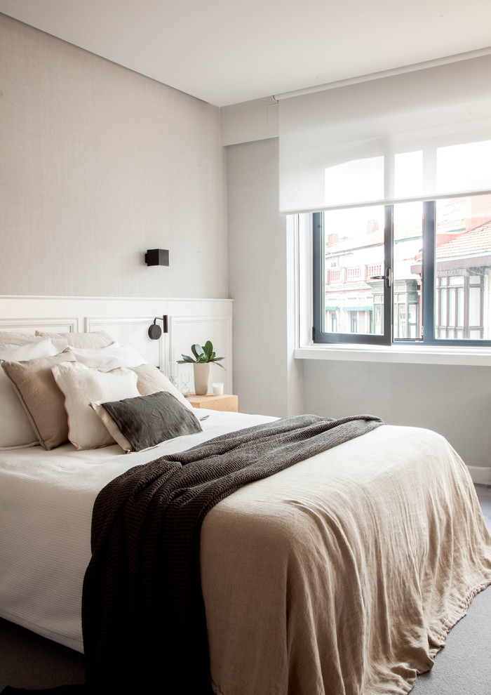 X11 Bedroom Ideas And Photos And Gray Wallpaper Dormitorio - Bedroom - HD Wallpaper 