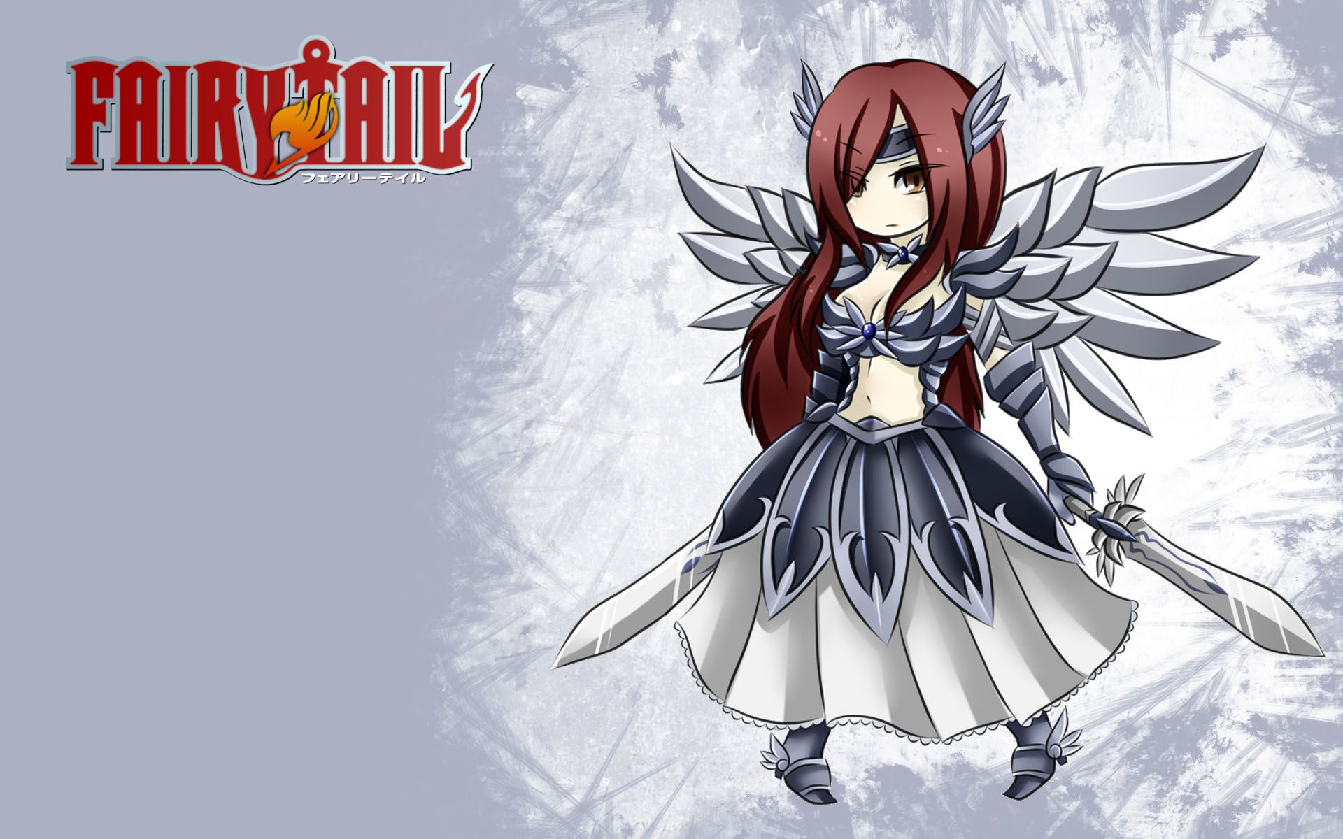 Fairy Tail Erza Chibi - HD Wallpaper 