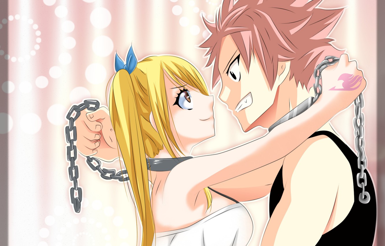 Photo Wallpaper Love, Anime, Art, Hugs, Pair, Fairy - Love Natsu Dragneel Fairy Tail - HD Wallpaper 