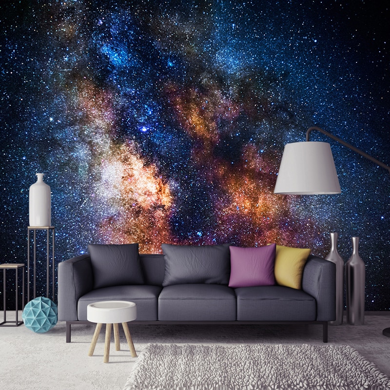 Galaxy Room Background - HD Wallpaper 