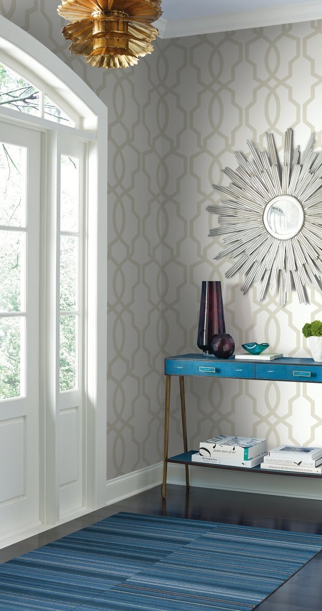 Ashford House Hourglass Trellis - HD Wallpaper 