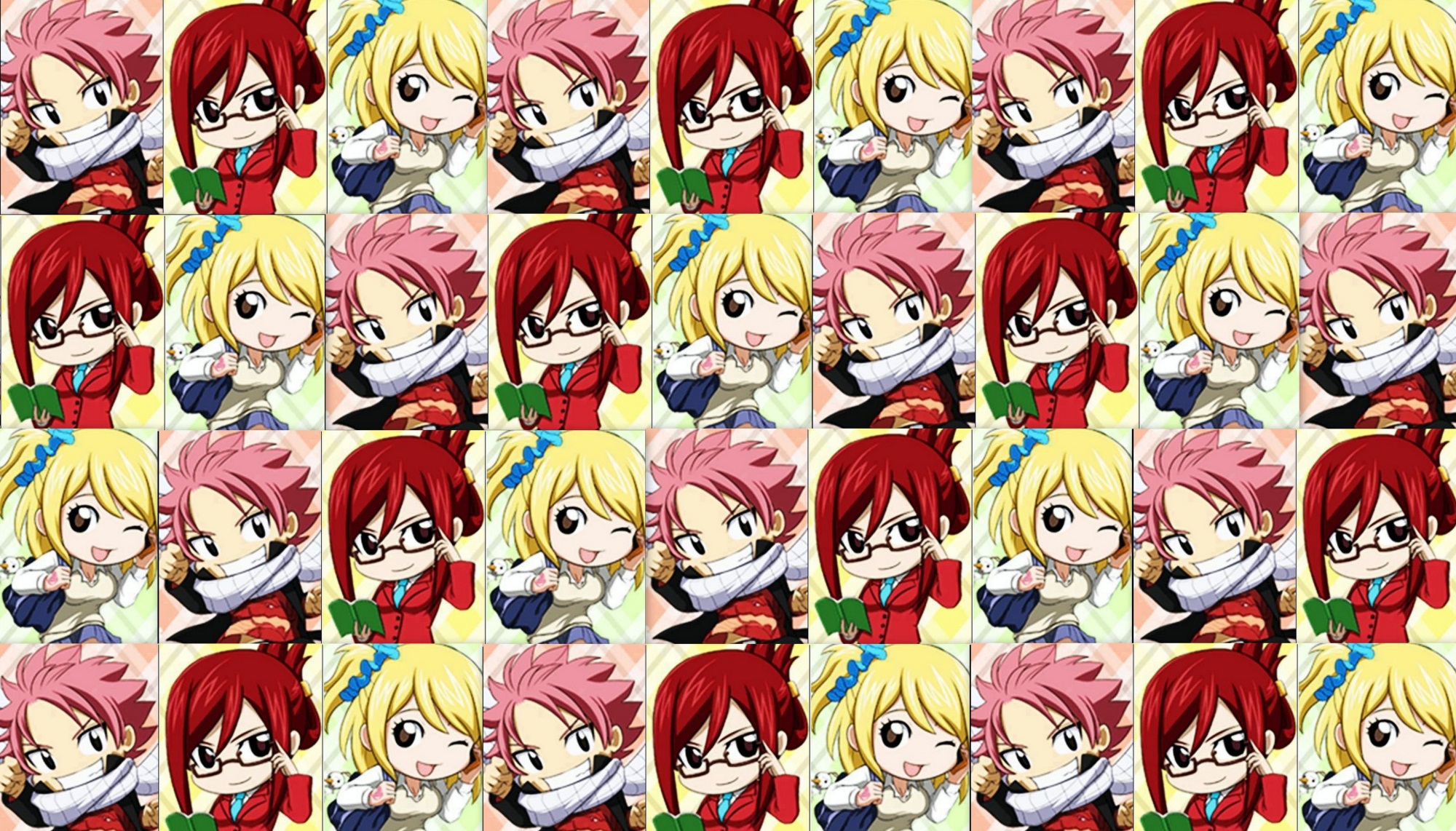 Lucy Fairy Tail Natsu Chibi - HD Wallpaper 