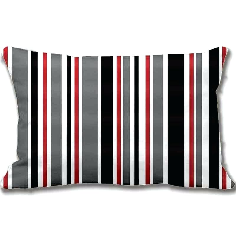 Grey And White Stripes White Grey Striped Dress Shirt - Red And White And Gray Pillow Cases - HD Wallpaper 