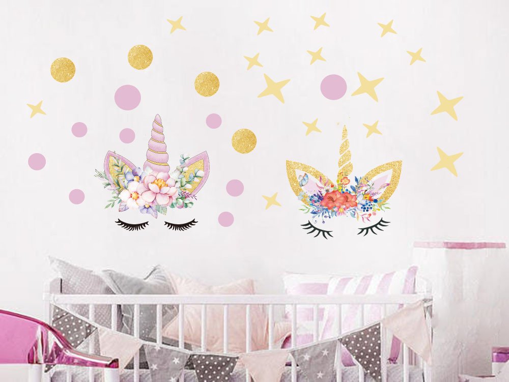 Nursery Unicorn Wall Decals - HD Wallpaper 