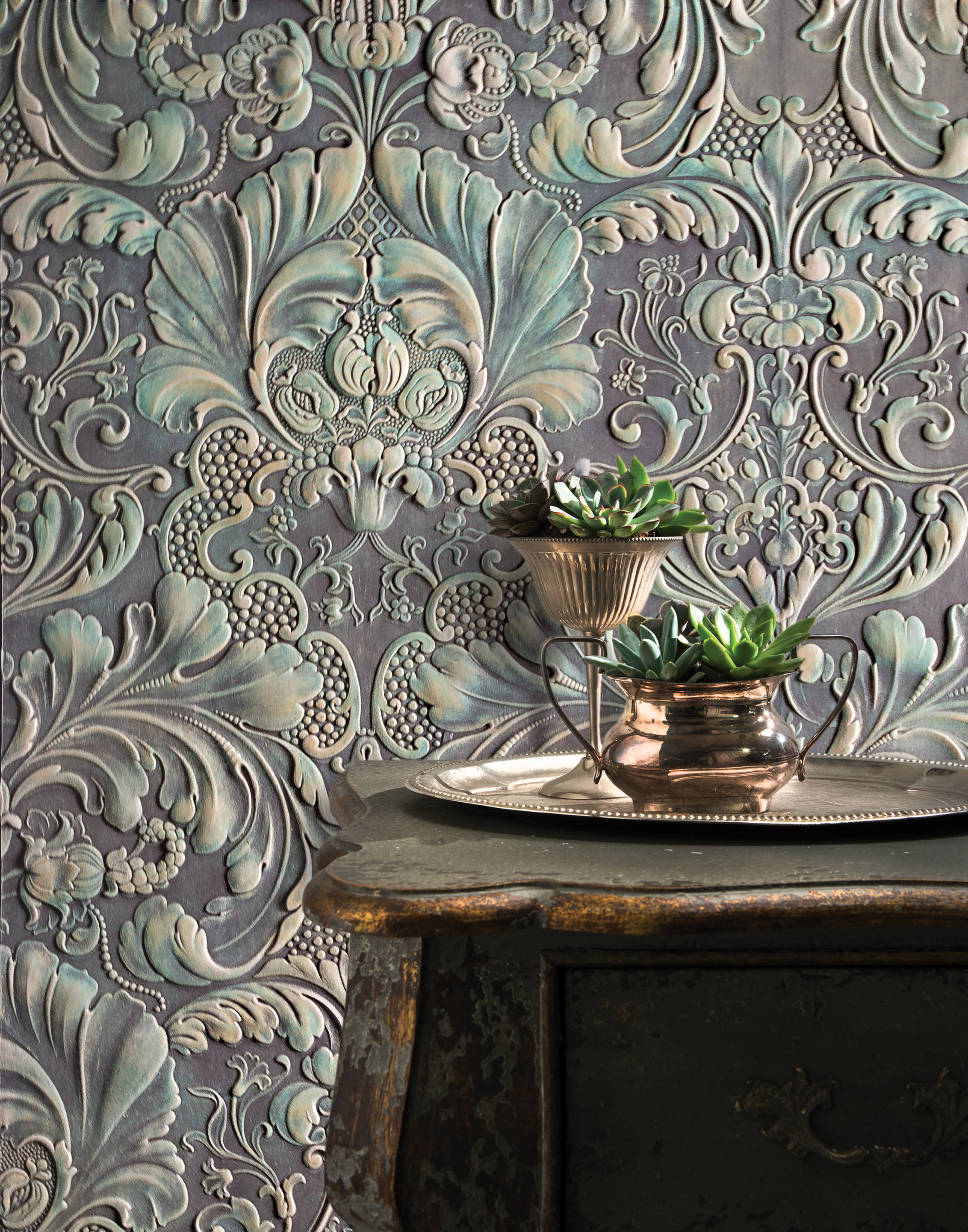 Italian Renaissance - Lincrusta Italian Renaissance Rd 1952 - HD Wallpaper 