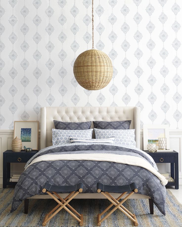 Serena And Lily Wallpaper Bedroom 736x920 Wallpaper teahub.io